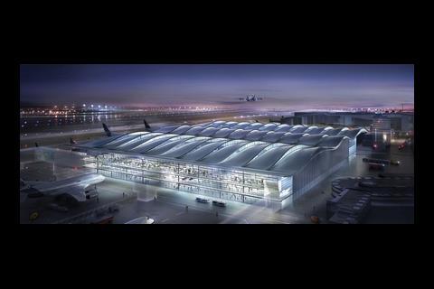 The £300m Heathrow Terminal 5c satellite pier, which is set to open in 2010